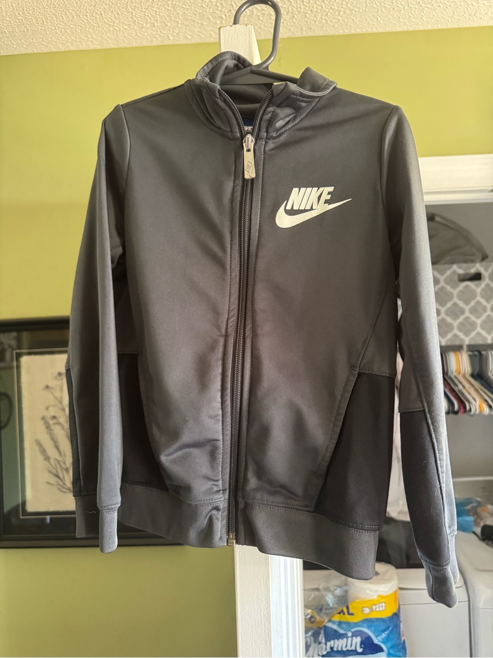 Nike Youth Charcoal Full-Zip Training Jacket